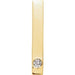 Ladies Natural Diamond Family Engravable Bar Pendant — 14K Yellow Gold