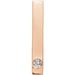 Ladies Natural Diamond Family Engravable Bar Pendant — 14K Rose Gold