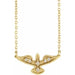 Ladies Natural Diamond Petite Holy Spirit Necklace (I1, G-H) — 14K Yellow Gold