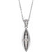 Ladies Natural Diamond Beaded Necklace (I1, G-H) — Sterling Silver