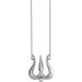 Ladies Natural Diamond Shiva Trishula Necklace (Si2-Si3, G-H) — Platinum
