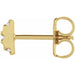 Ladies Natural Diamond Earring — 14K Yellow Gold