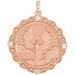 Ladies Natural Diamond Guardian Angel Pendant (I1, G-H) — 14K Rose Gold
