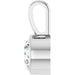 Lab-Grown Diamond Bezel-Set Solitaire Pendant