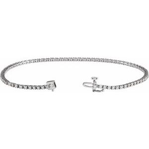 Lab-Grown Diamond Line Bracelet - Style 653702