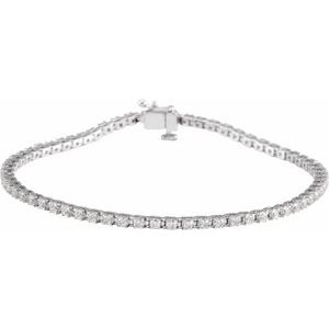 Lab-Grown Diamond Line Bracelet - Style 653702