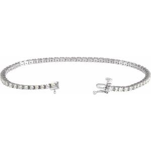 Lab-Grown Diamond Line Bracelet - Style 653702