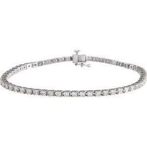 Lab-Grown Diamond Line Bracelet - Style 653702