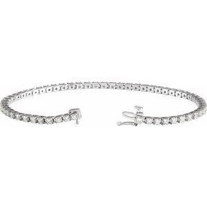 Lab-Grown Diamond Line Bracelet - Style 653702