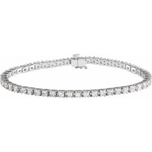 Lab-Grown Diamond Line Bracelet - Style 653702