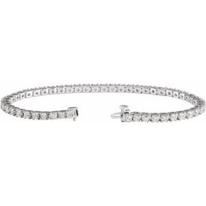 Lab-Grown Diamond Line Bracelet - Style 653702