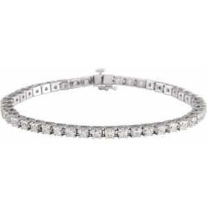 Lab-Grown Diamond Line Bracelet - Style 653702