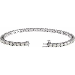 Lab-Grown Diamond Line Bracelet - Style 653702