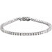 Ladies Natural Diamond Illusion-Set Line Bracelet (I1, G-H) — 14K White Gold