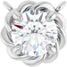 Ladies Natural Diamond Necklace Center (I1, G-H) — 14K White Gold