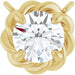 Ladies Natural Diamond Necklace Center (I1, G-H) — 14K Yellow Gold