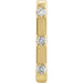 Ladies Natural Diamond Single Cuff Earring — 14K Yellow Gold