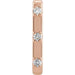 Ladies Natural Diamond Single Cuff Earring — 14K Rose Gold