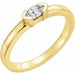 Ladies Natural Diamond Family Stackable Ring (I1, G-H) — 14K Yellow Gold
