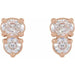 Lab-Grown Diamond Two-Stone Earrings - Style 87472