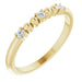 Ladies Natural Diamond Bead Ring (I1, G-H) — 14K Yellow Gold