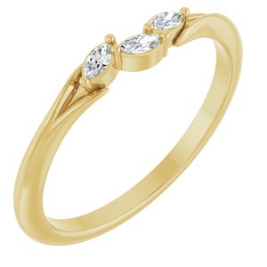 Ladies Natural Diamond Ring (I1, G-H) — 14K Yellow Gold
