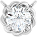 Ladies Natural Diamond Claw-Prong Rope Necklace Center (Si2-Si3, G-H) — Platinum