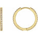 Ladies Natural Diamond 17.63 mm Hoop Earring (I1, G-H) — 14K Yellow Gold