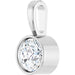 Lab-Grown Diamond Bezel-Set Solitaire Pendant