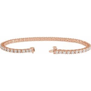 Lab-Grown Diamond Line Bracelet - Style 653702
