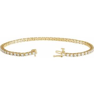 Lab-Grown Diamond Line Bracelet - Style 653702