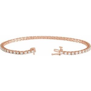 Lab-Grown Diamond Line Bracelet - Style 653702