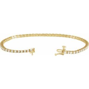 Lab-Grown Diamond Line Bracelet - Style 653702