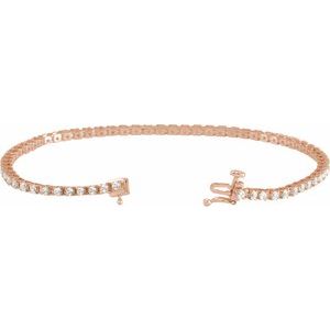 Lab-Grown Diamond Line Bracelet - Style 653702