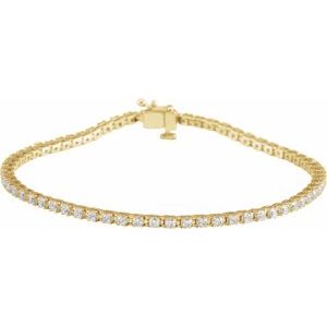 Lab-Grown Diamond Line Bracelet - Style 653702