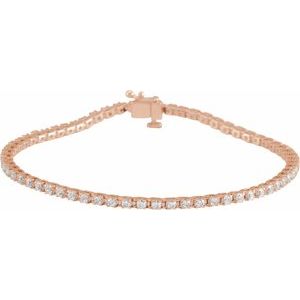 Lab-Grown Diamond Line Bracelet - Style 653702