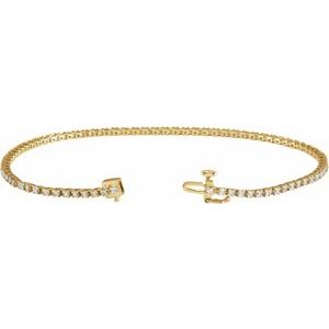 Lab-Grown Diamond Line Bracelet - Style 653702