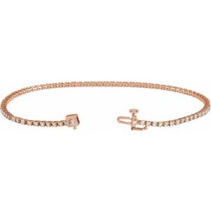 Lab-Grown Diamond Line Bracelet - Style 653702