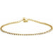Ladies Natural Diamond Line 7 1/ Bracelet (I1, G-H) — 14K Yellow Gold