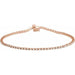 Ladies Natural Diamond Line 7 1/ Bracelet (I1, G-H) — 14K Rose Gold
