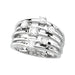 Ladies Natural Diamond Right Hand Ring (I1, G-H) — 14K White Gold