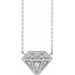 Ladies Natural Diamond Necklace (Si2-Si3, G-H) — Platinum