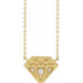 Ladies Natural Diamond Necklace (I1, G-H) — 14K Yellow Gold