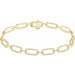 Ladies Natural Diamond Link Bracelet (I1, G-H) — 14K Yellow Gold