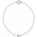 Ladies Natural Diamond Circle 6 1/2-7 1/ Bracelet (Si2-Si3, G-H) — Platinum