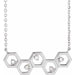 Ladies Natural Diamond Honeycomb Necklace (Si2-Si3, G-H) — Platinum