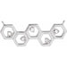 Ladies Natural Diamond Honeycomb Necklace Center (I1, G-H) — Platinum