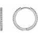 Ladies Natural Diamond 17.63 mm Hoop Earrings (I1, G-H) — Sterling Silver