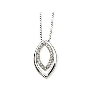 Ladies Natural Diamond Necklace (I1, G-H) — 14K White Gold