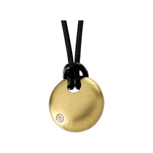 Ladies Natural Diamond Pendant (I1, G-H) — 14K Yellow Gold